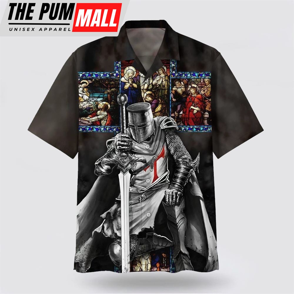 Christian Hawaiian Shirt, Warrior Jesus Is My God Hawaiian Shirts, Christian Clothing Hawaii