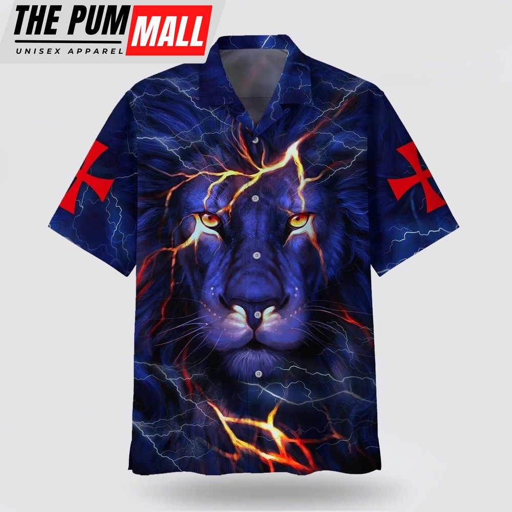 Christian Hawaiian Shirt, Way Maker Miracle Worker Promise Keeper Light In The Darkness My God That Is Who You Are Lion Hawaiian Shirt, Christian Clothing Hawaii