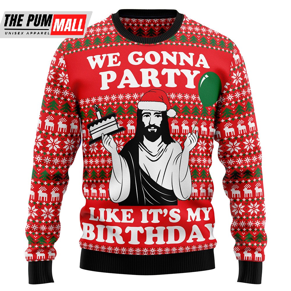 Christian Party Ugly Christmas Sweater Christmas Crewneck Sweater