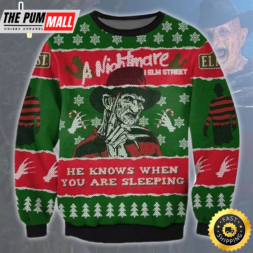 Christmas A Nightmare On Elm Street Ugly Sweater
