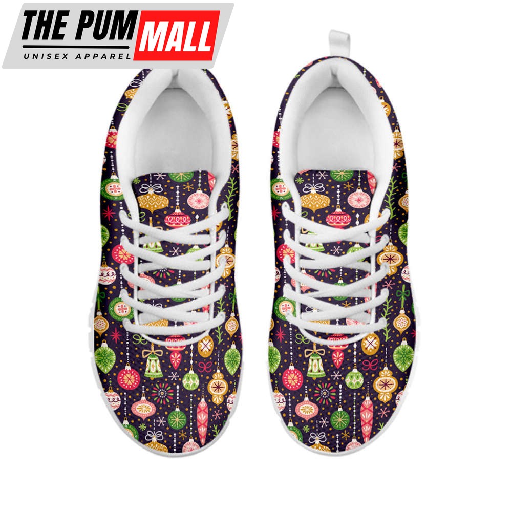 christmas-baubles-pattern-print-white-running-shoes-gift-for-men-and-women-88vz2si3 Christmas Baubles Pattern Print White Running Shoes, Gift For Men And Women