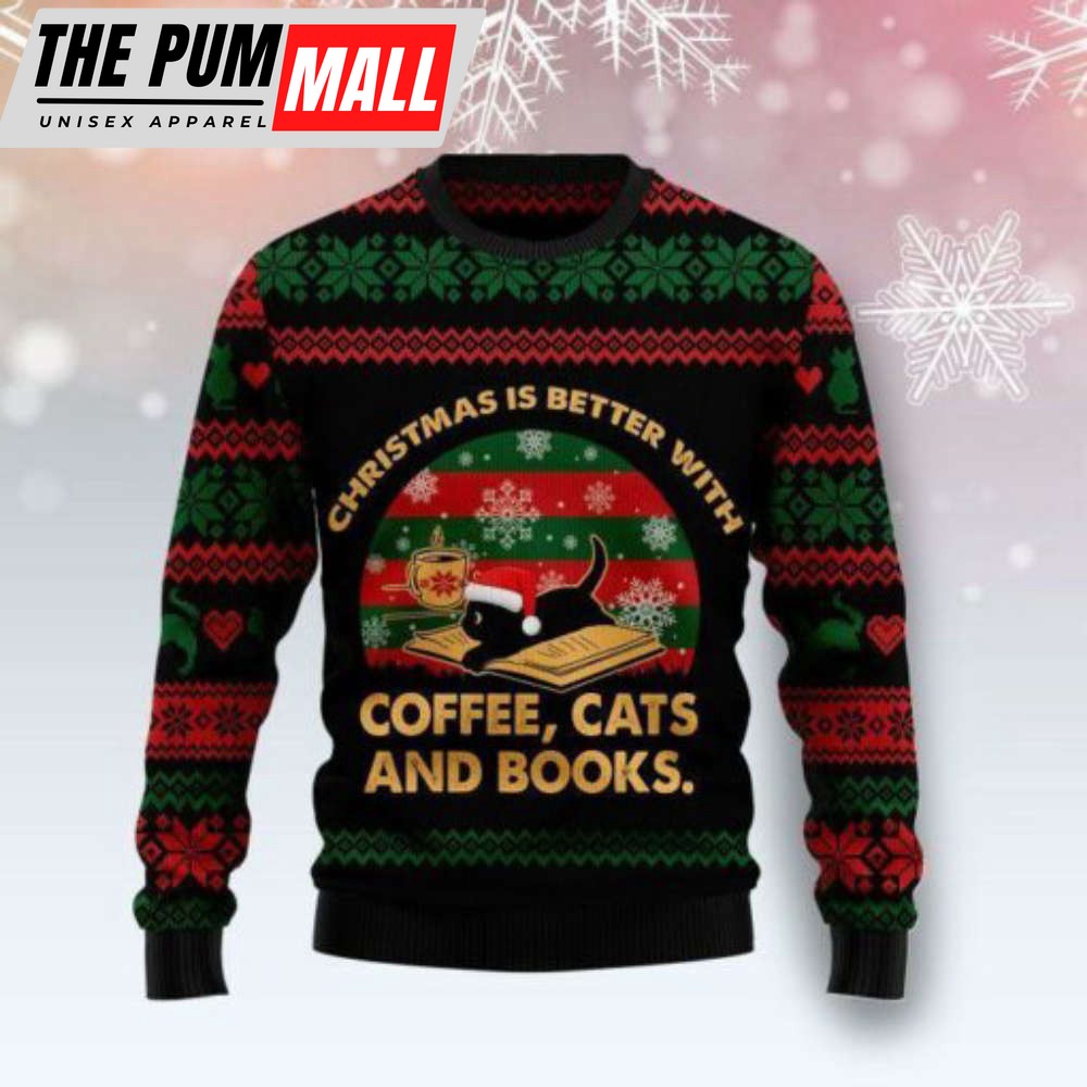Christmas Better With Cat Ugly Christmas Sweater, Gift For Christmas 2023