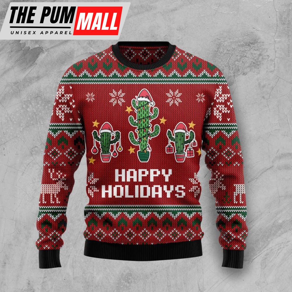 Christmas Cactus HT100124 Ugly Christmas Sweater – Christmas Signature