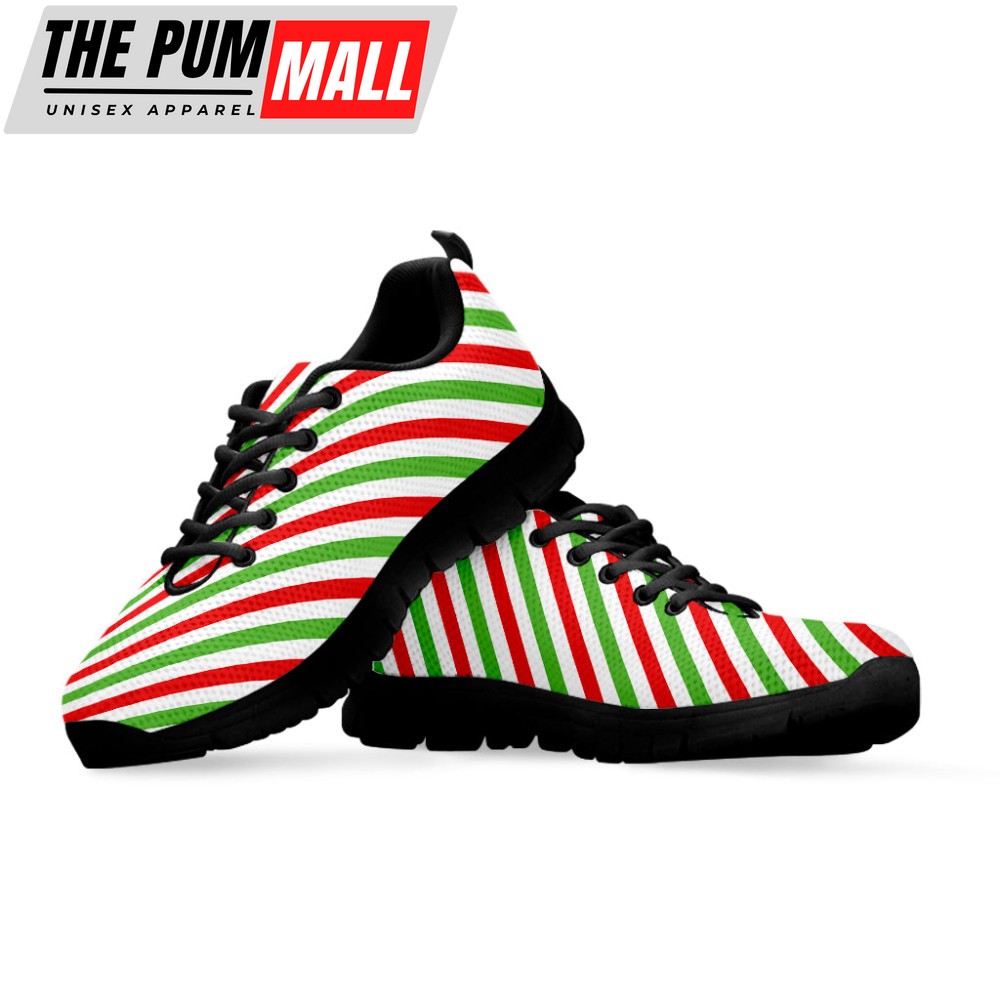christmas-candy-cane-striped-print-black-running-shoes-gift-for-men-and-women-1tu0kxox Christmas Candy Cane Striped Print Black Running Shoes, Gift For Men And Women