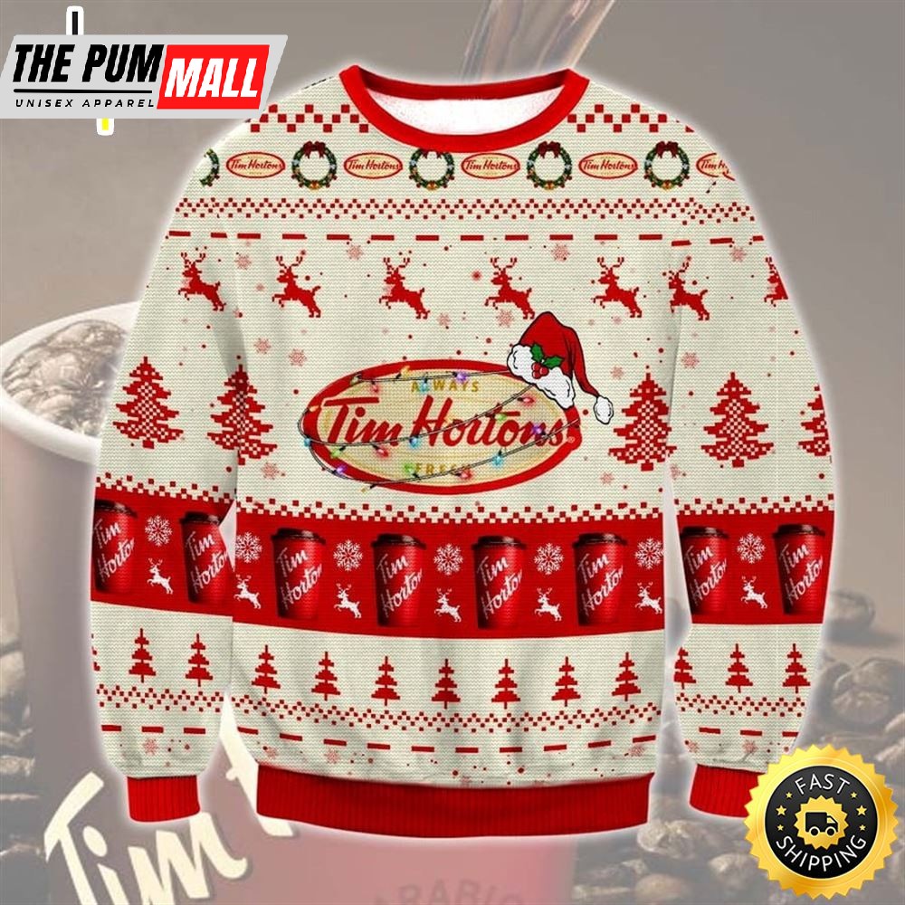 Christmas Fast Food Snacks Ugly Sweater