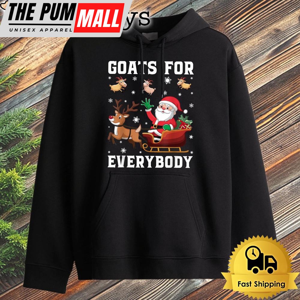 Christmas Goat Funny Goats For Everybody Xmas Hoodie