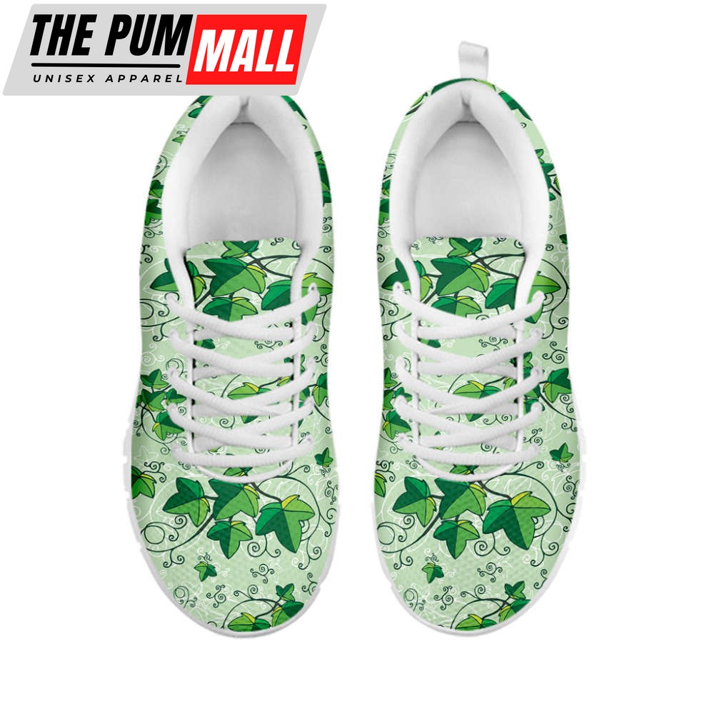 christmas-ivy-leaf-pattern-print-white-running-shoes-gift-for-men-and-women-5u0saanh Christmas Ivy Leaf Pattern Print White Running Shoes, Gift For Men And Women