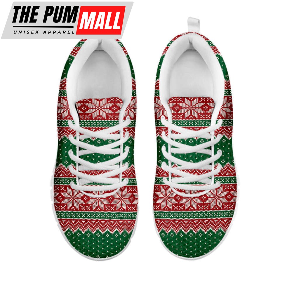 christmas-knitted-pattern-print-white-running-shoes-gift-for-men-and-women-i30udm6y Christmas Knitted Pattern Print White Running Shoes, Gift For Men And Women