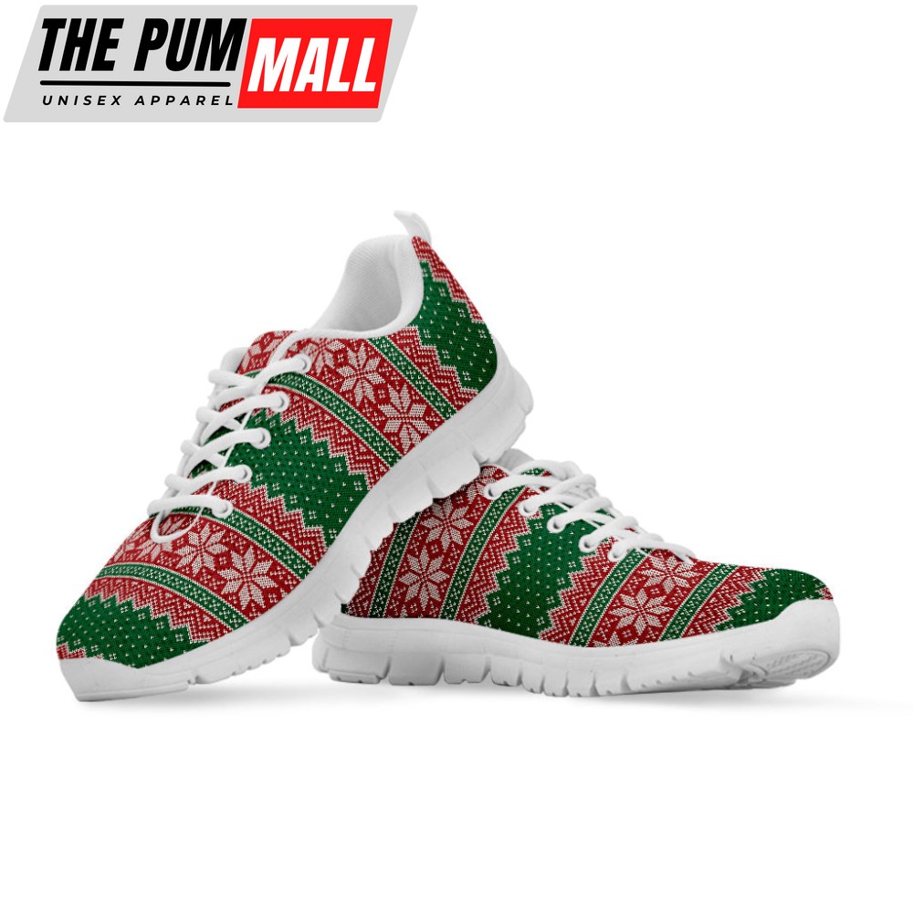 christmas-knitted-pattern-print-white-running-shoes-gift-for-men-and-women-i30udm6y Christmas Knitted Pattern Print White Running Shoes, Gift For Men And Women