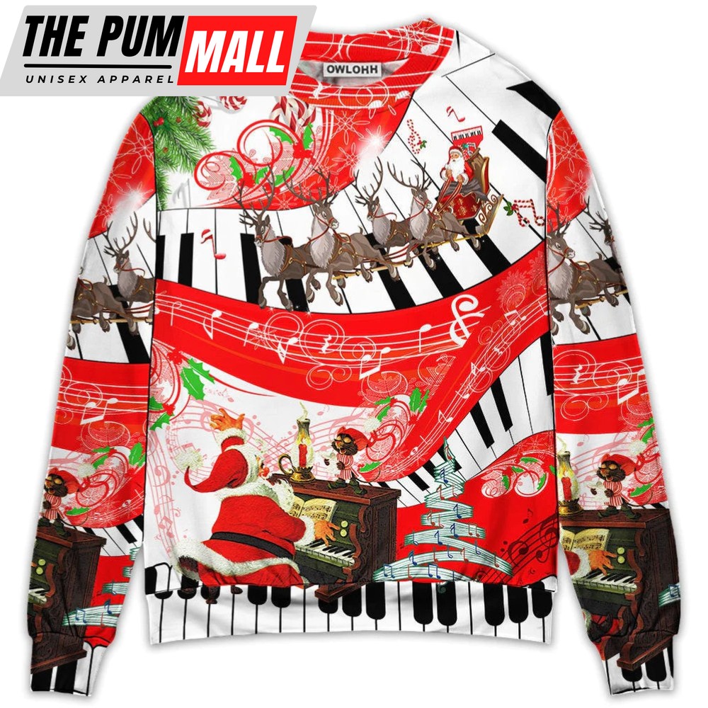 Christmas Love Music Happy Life – Ugly Christmas Sweaters 3D AOP Shirt