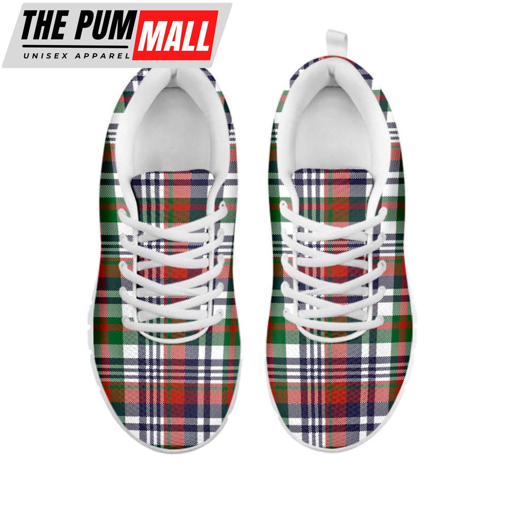 christmas-madras-plaid-print-white-running-shoes-gift-for-men-and-women-ywqwf4sj Christmas Madras Plaid Print White Running Shoes, Gift For Men And Women