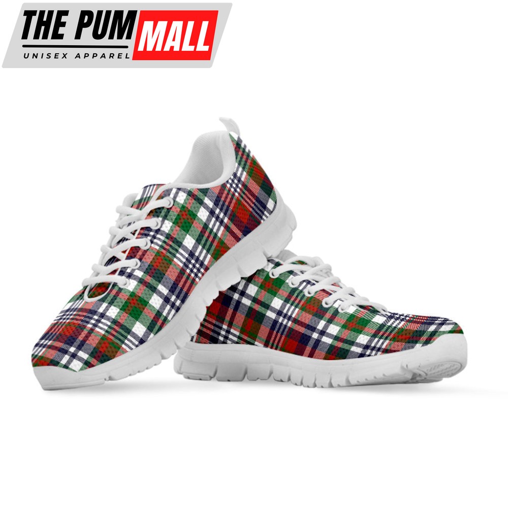 christmas-madras-plaid-print-white-running-shoes-gift-for-men-and-women-ywqwf4sj Christmas Madras Plaid Print White Running Shoes, Gift For Men And Women