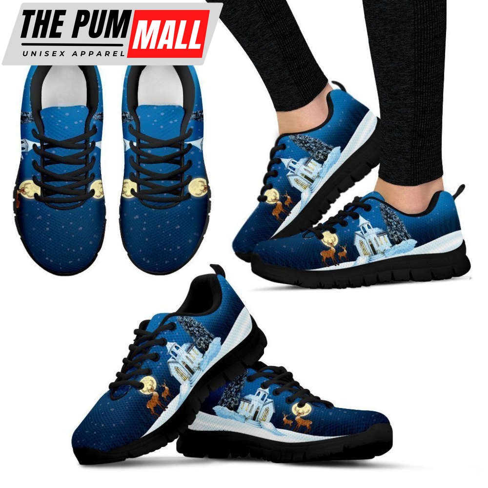 Christmas Night Women’s Sneakers For Men And Women Comfortable Walking Running Lightweight Casual Shoes