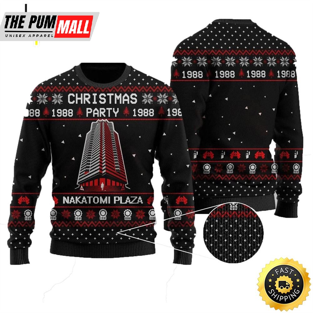 Christmas Party Nakatomi Plaza Ugly Knitted Sweater