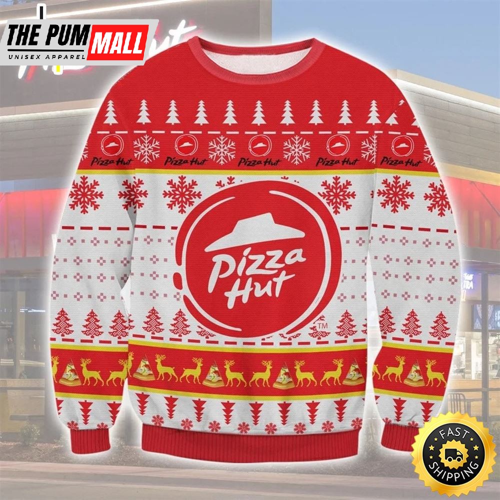 Christmas Pizza Hut Ugly Sweater