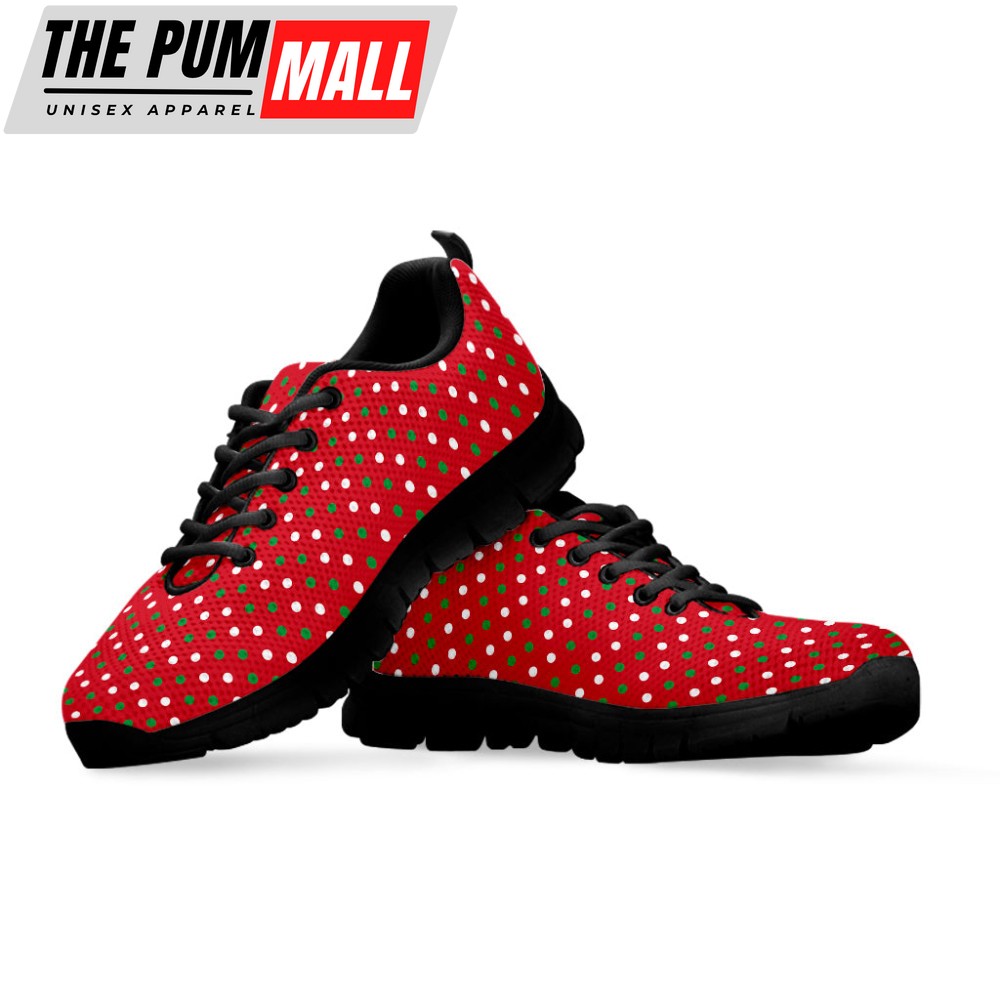 christmas-polka-dot-pattern-print-black-running-shoes-gift-for-men-and-women-ighqctt7 Christmas Polka Dot Pattern Print Black Running Shoes, Gift For Men And Women