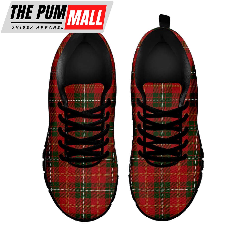 christmas-scottish-tartan-pattern-print-black-running-shoes-gift-for-men-and-wo-itzm2wp2 Christmas Scottish Tartan Pattern Print Black Running Shoes, Gift For Men And Women