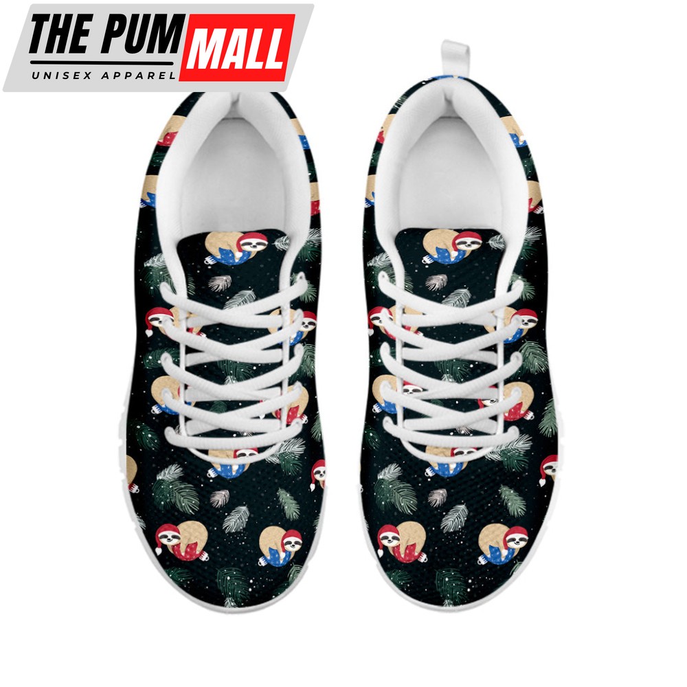 christmas-sleeping-sloths-pattern-print-white-running-shoes-gift-for-men-and-wo-w6tclkkd Christmas Sleeping Sloths Pattern Print White Running Shoes, Gift For Men And Women