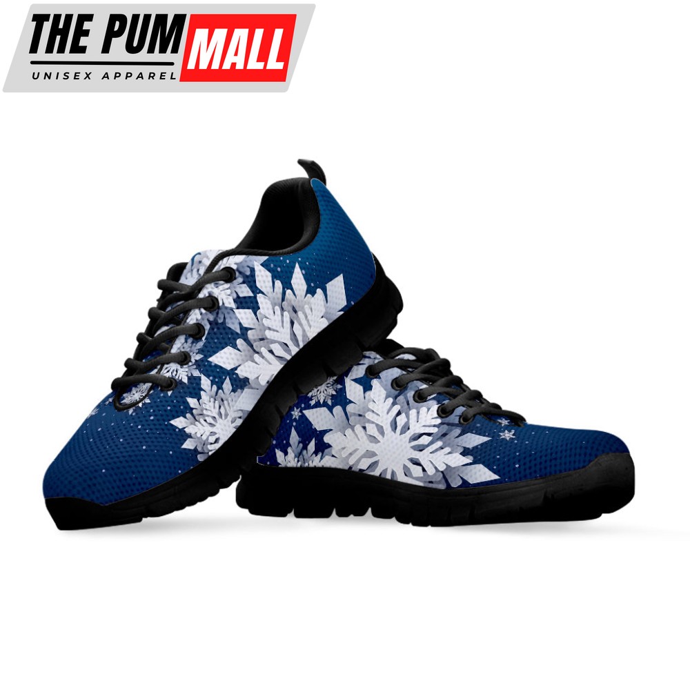 christmas-snowflake-print-black-running-shoes-gift-for-men-and-women-bcfwrvab Christmas Snowflake Print Black Running Shoes, Gift For Men And Women