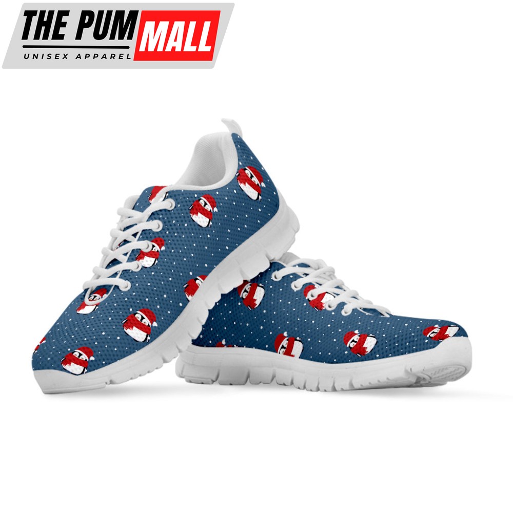 christmas-snowy-penguin-pattern-print-white-running-shoes-gift-for-men-and-wome-rp90uz67 Christmas Snowy Penguin Pattern Print White Running Shoes, Gift For Men And Women