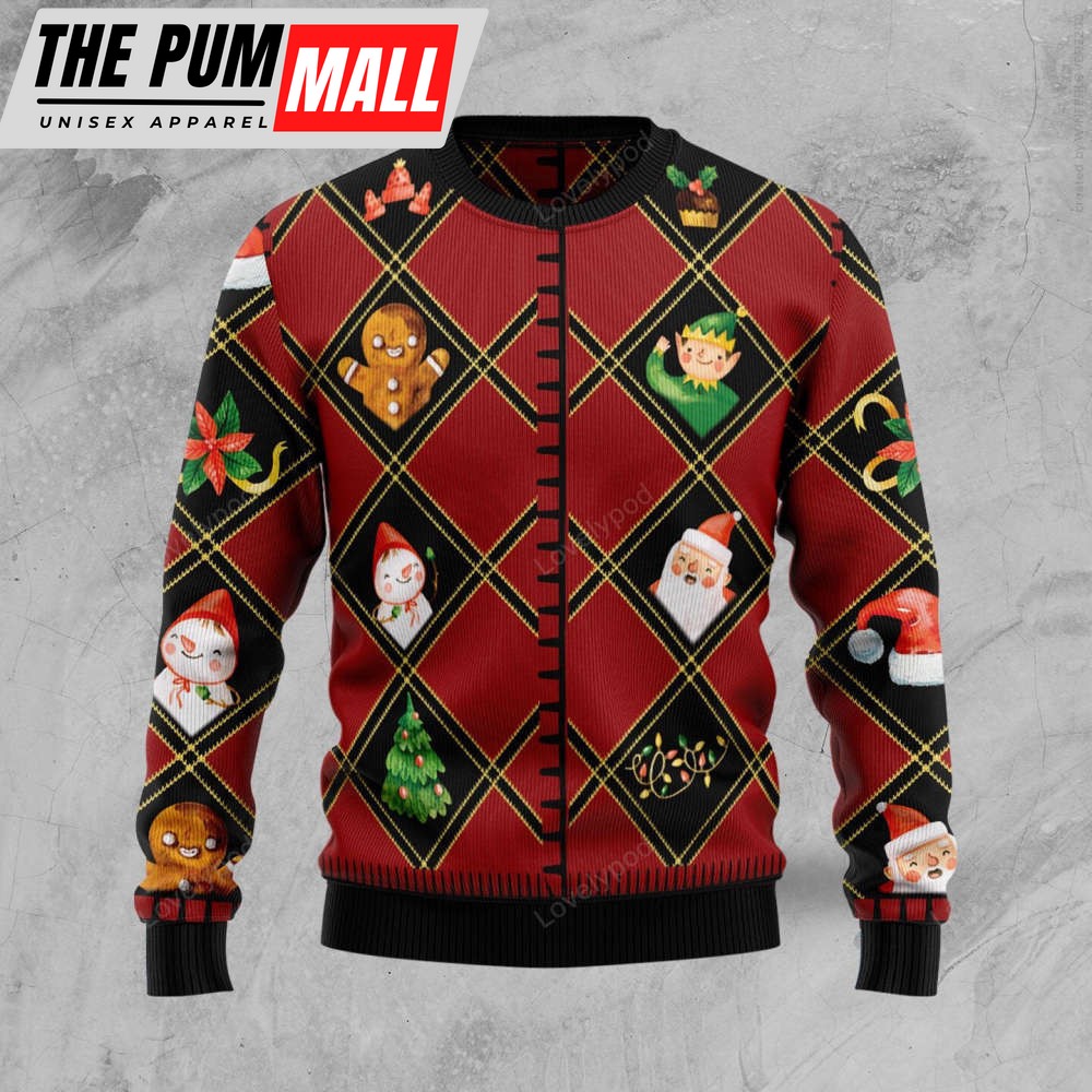 Christmas Symbols Ugly Christmas Sweater – Best Gift For Christmas