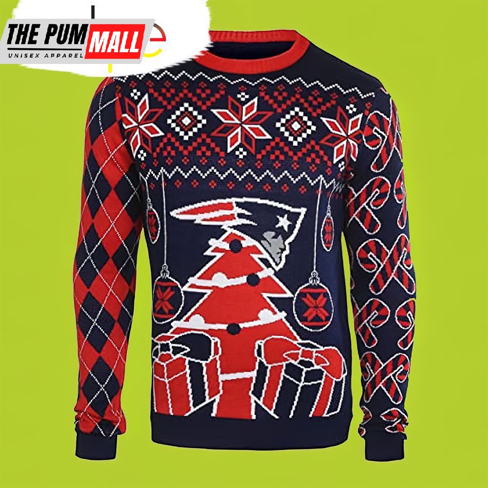 Christmas Tree New England Patriots Christmas Sweater