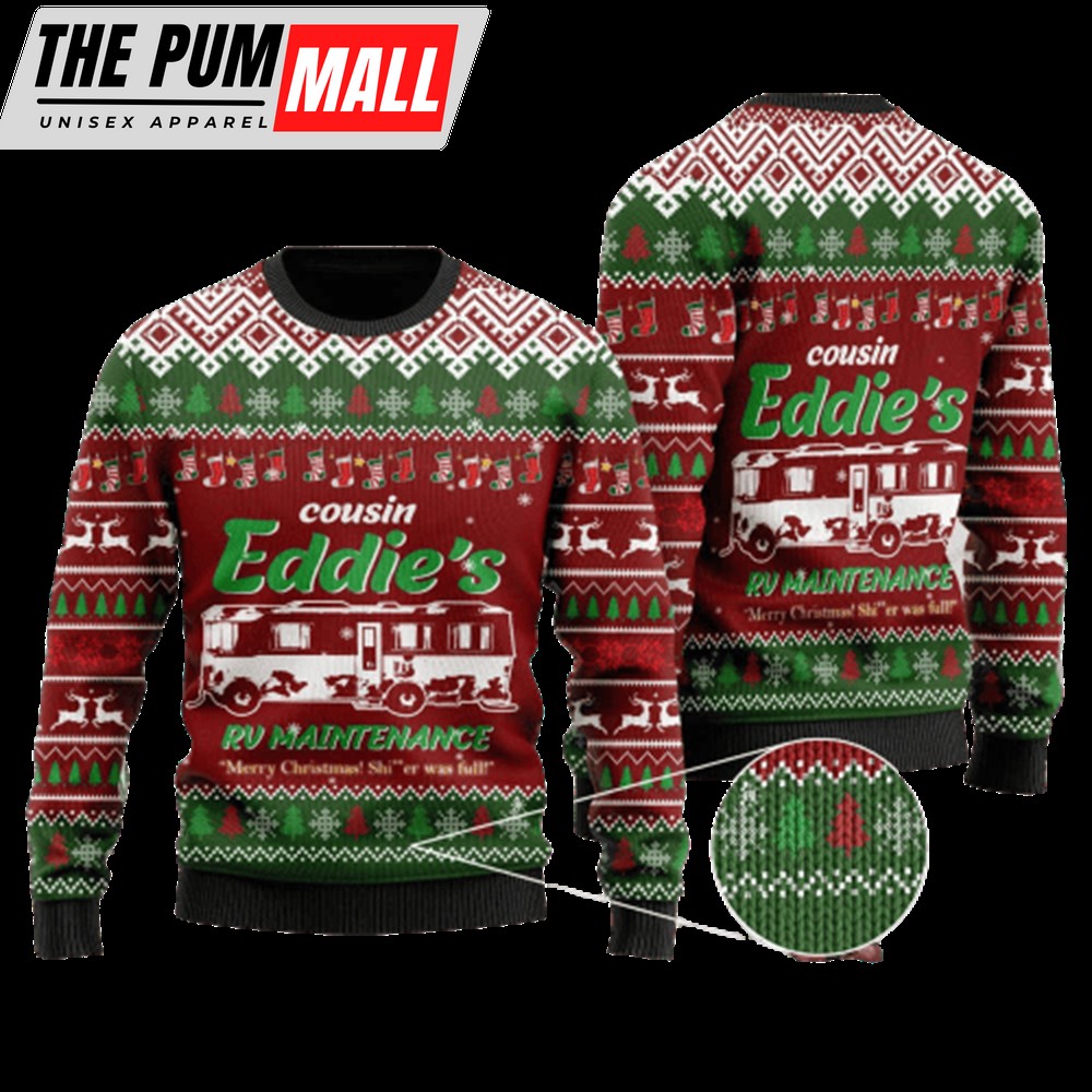 Christmas Vacation Cousin Eddies Rv Maintenance Ugly Christmas Sweater For Christmas