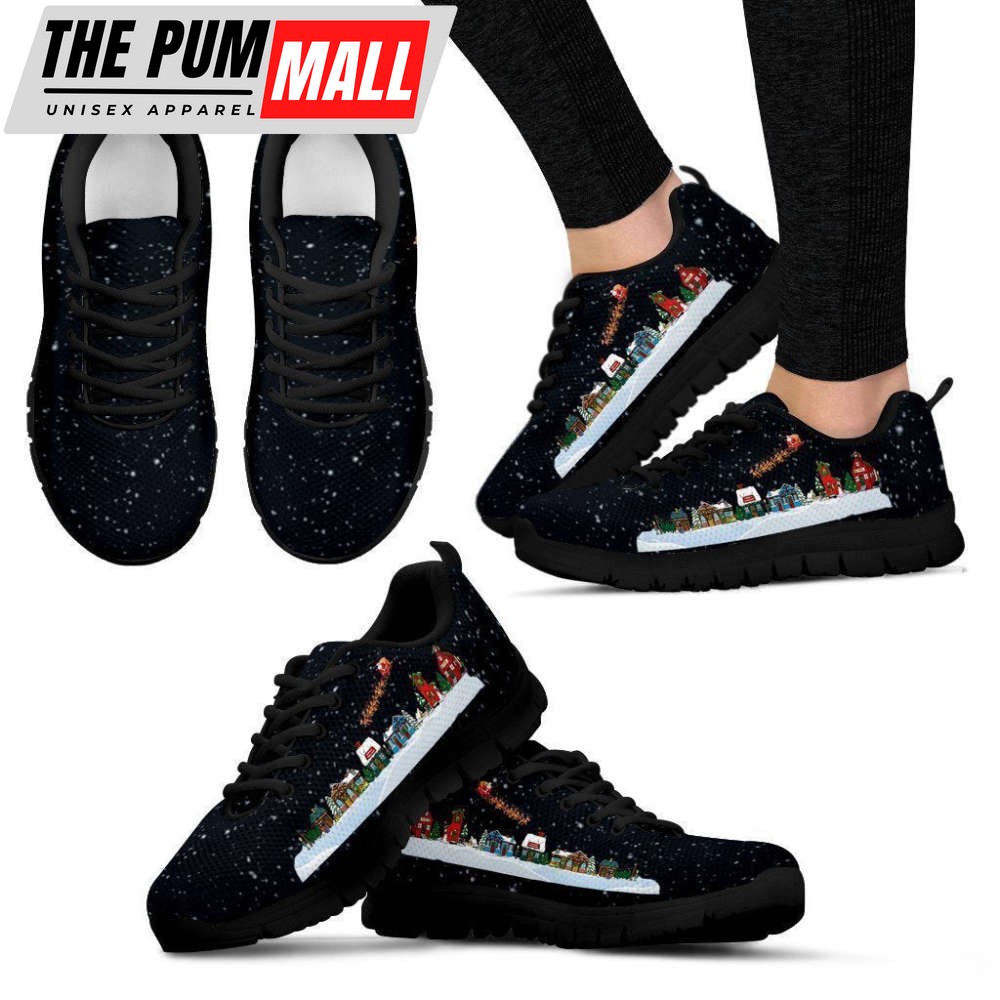 Christmas Village Women’s Sneakers For Men And Women Comfortable Walking Running Lightweight Casual Shoes