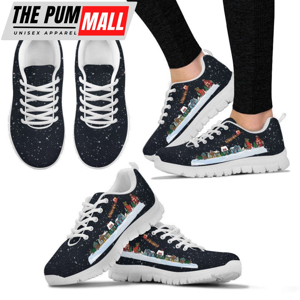 Christmas Village Women’s Sneakers For Men And Women Comfortable Walking Running Lightweight Casual Shoes
