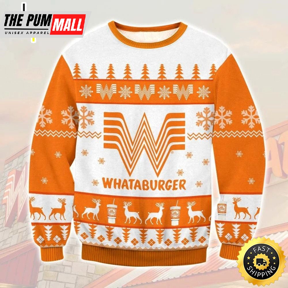Christmas WhataBurger Ugly Sweater