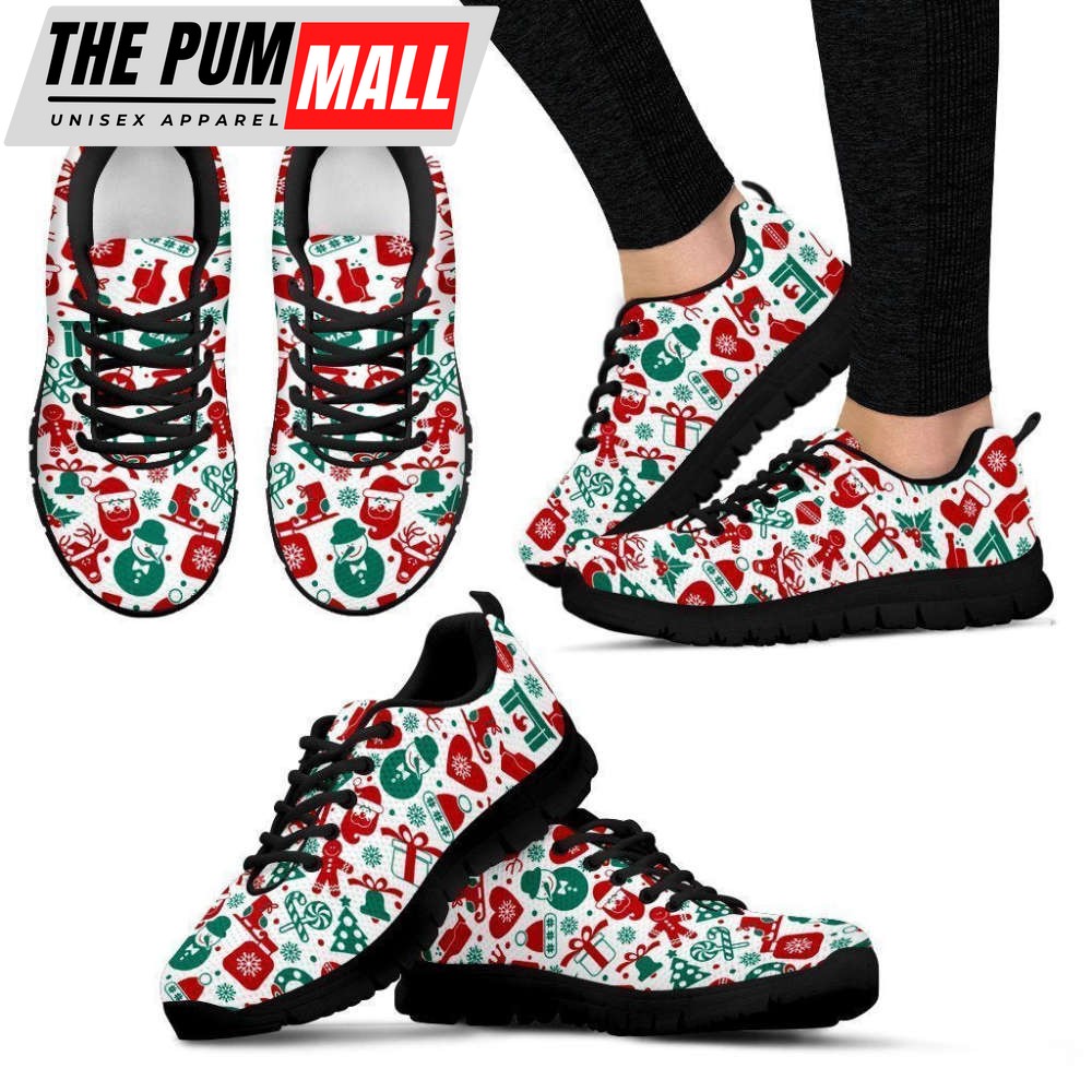 Christmas Women’s Sneakers For Men And Women Comfortable Walking Running Lightweight Casual Shoes