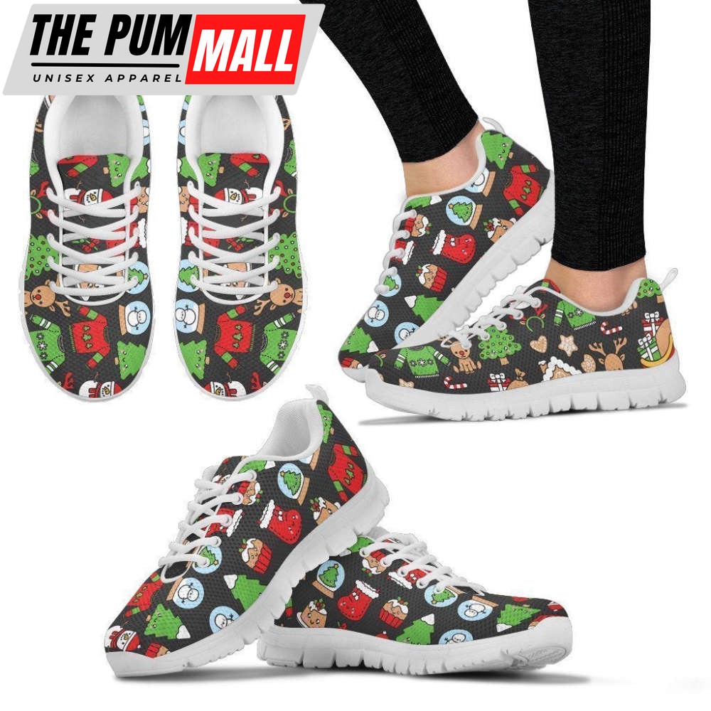 Christmas Women’s Sneakers For Men And Women Comfortable Walking Running Lightweight Casual Shoes