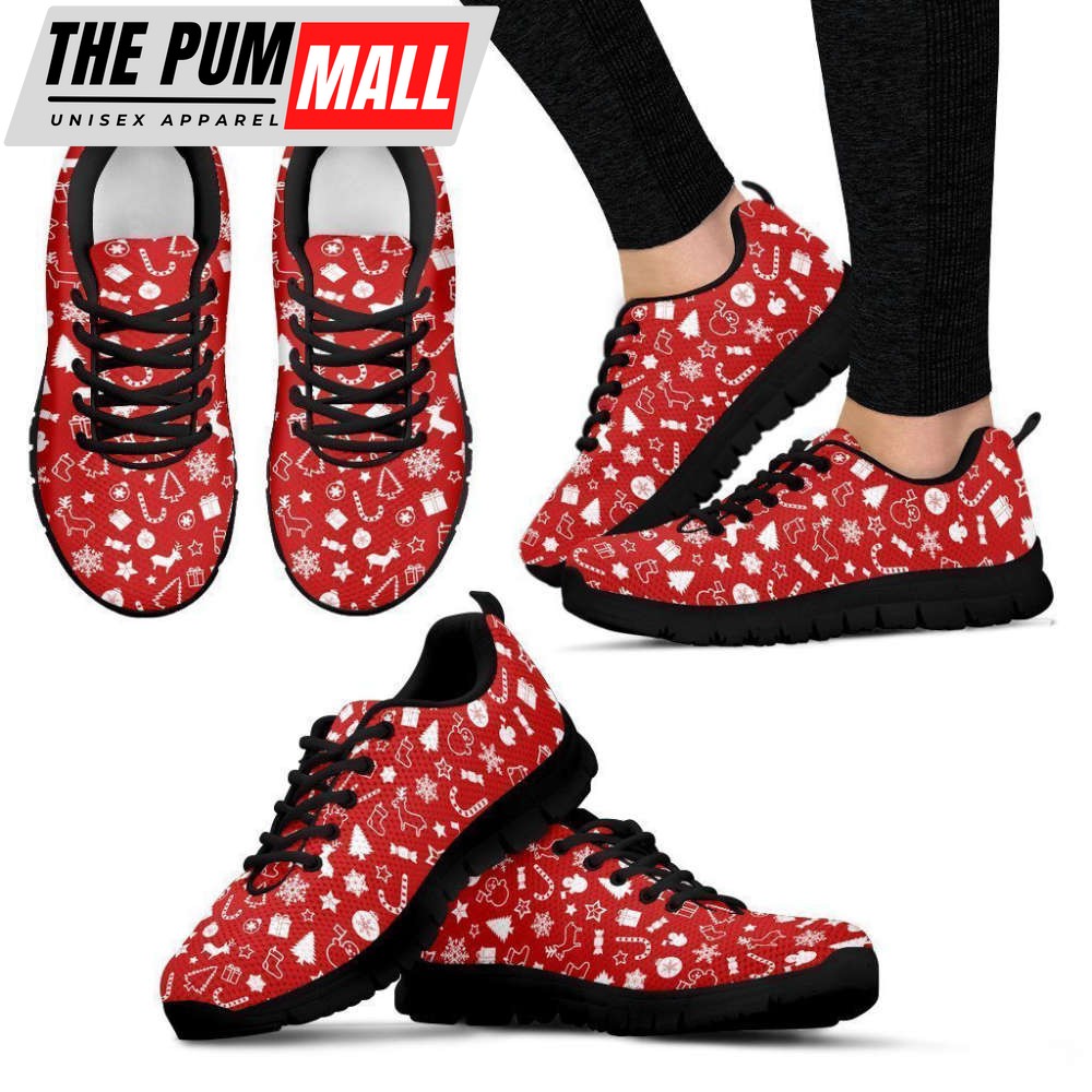 Christmas Women’s Sneakers For Men And Women Comfortable Walking Running Lightweight Casual Shoes