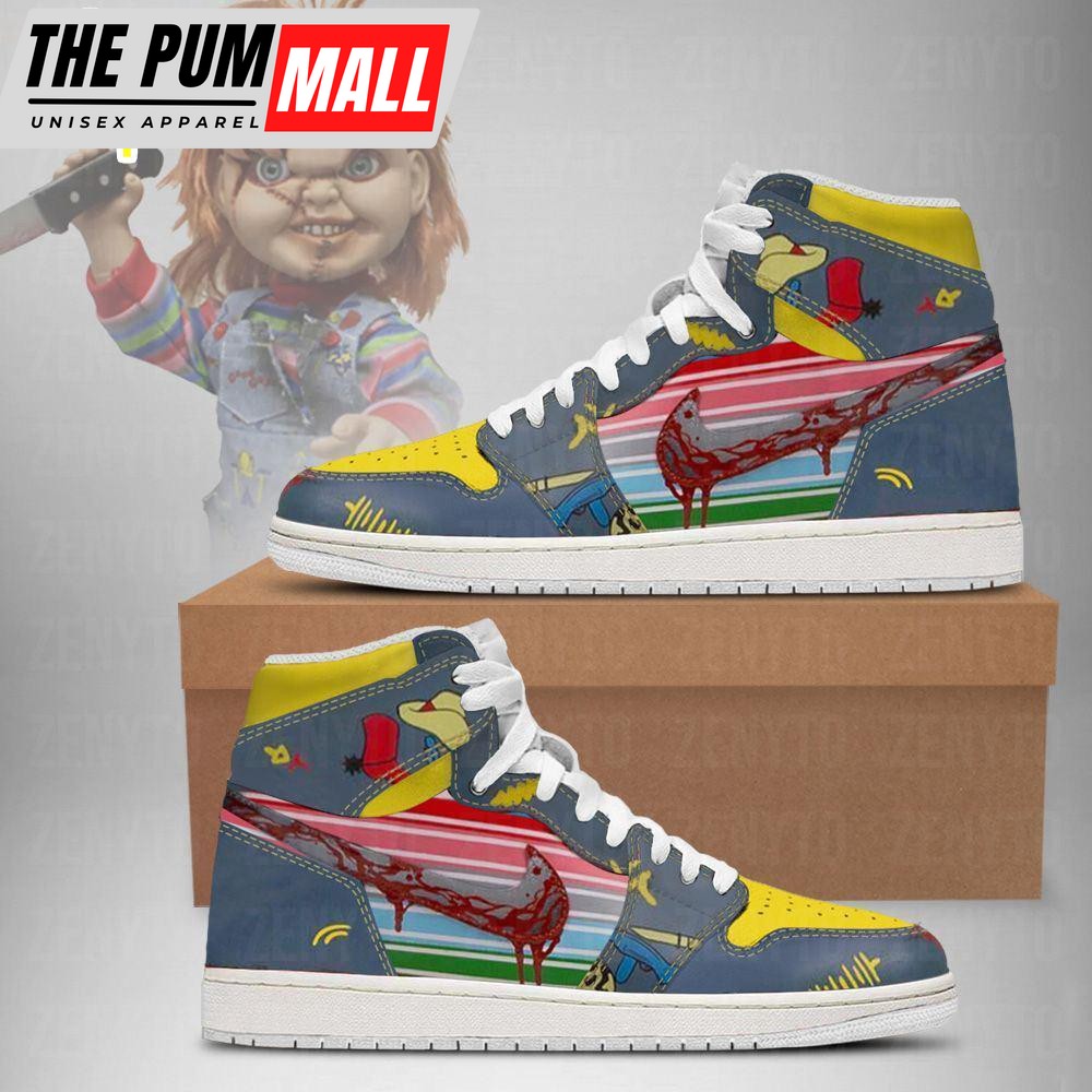 Chucky Blood Air Jd 1 Sneakers