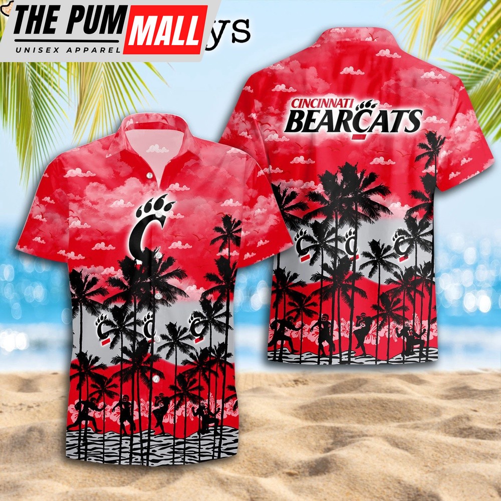 Cincinnati Bearcats Palms Tree Hawaiian Shirt