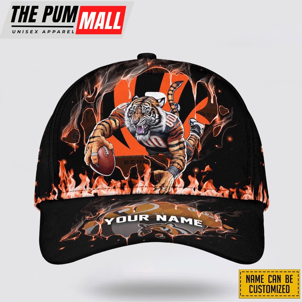 Cincinnati Bengals All Over Printed Nfl Baseball Caps Custom Name Caps Gift For Football Fans
