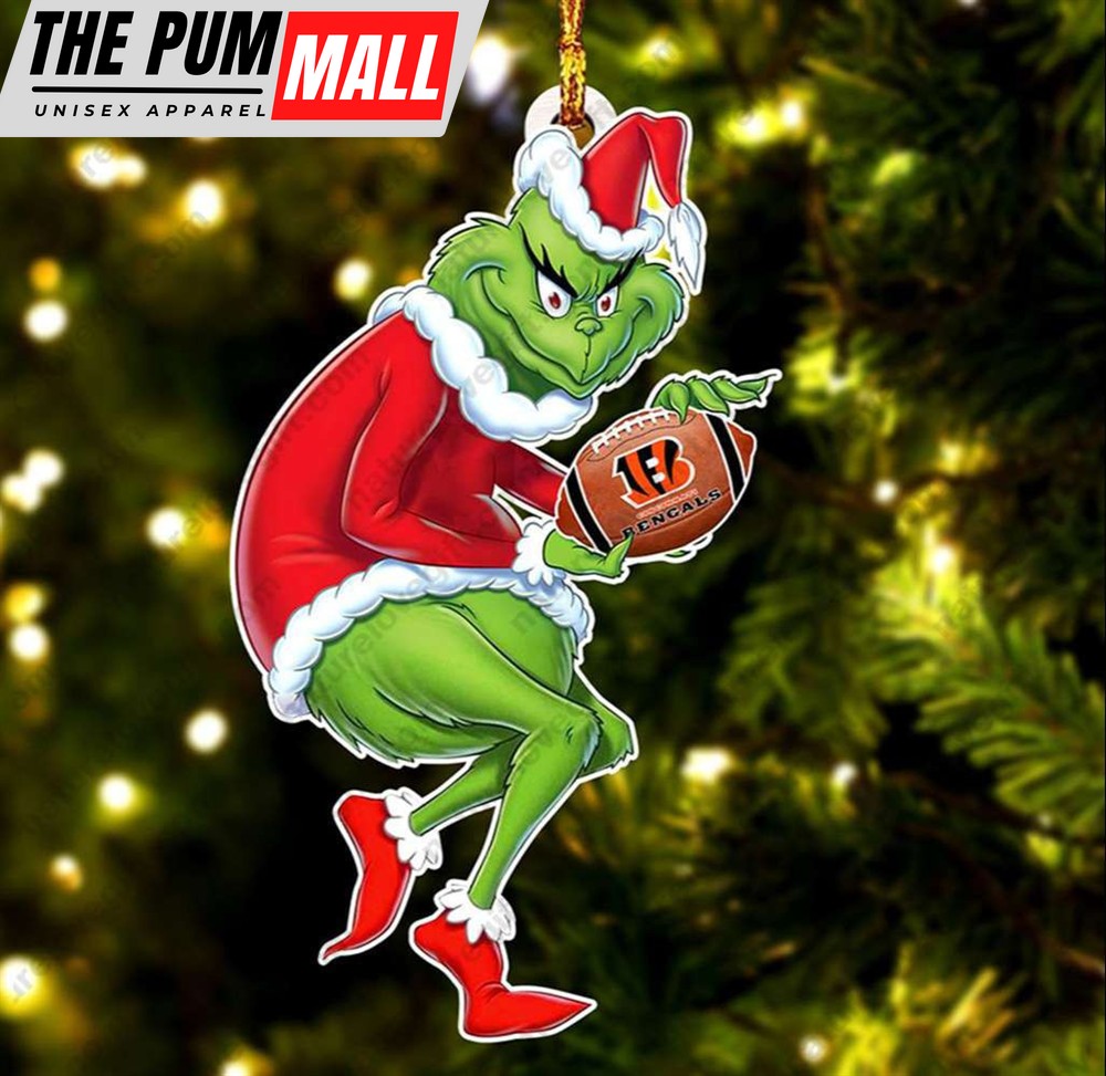 Cincinnati Bengals Christmas Grinch Ornament Grinch Xmas Tree Decoration Limited Edition