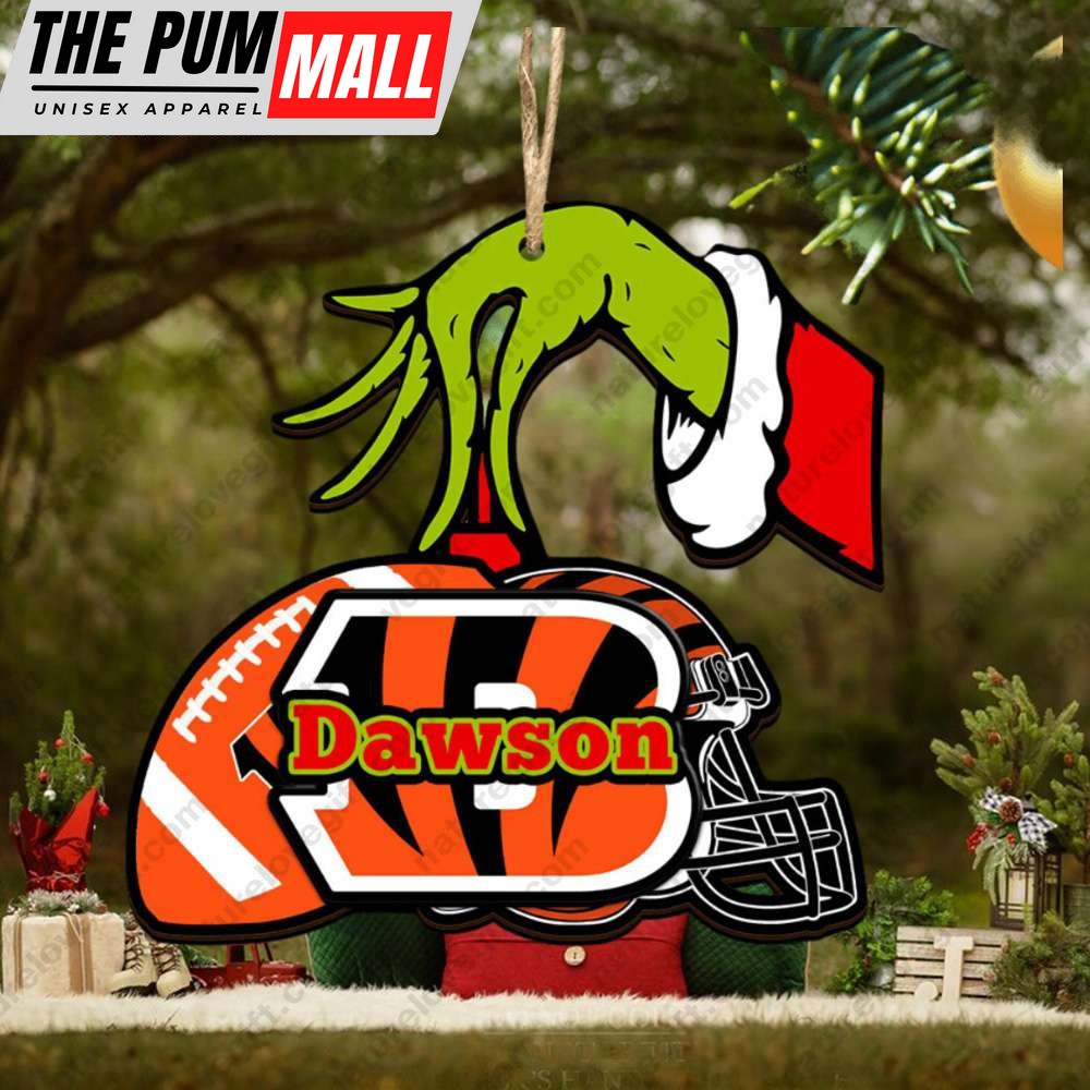 Cincinnati Bengals NFL Custom Grinch Christmas Ornament Tree Decorations Limited Edition
