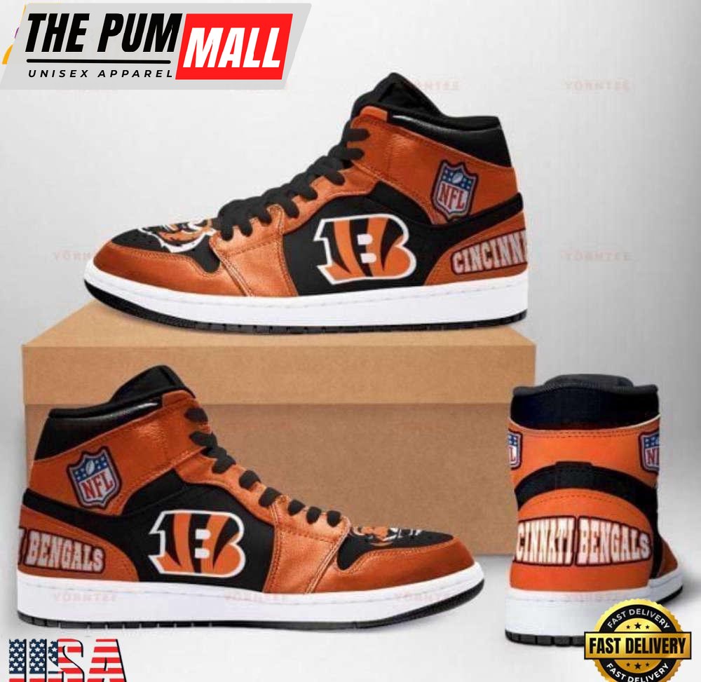 Cincinnati Bengals Nfl Football Air Jd Sneakers Team Custom Design Shoes Sport Eachstep For Men Women