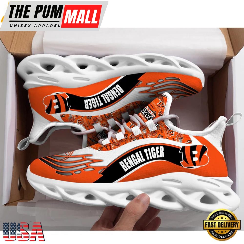 Cincinnati Bengals NFL Football Max Soul Shoes, Running Sneakers Shoes For Men Women