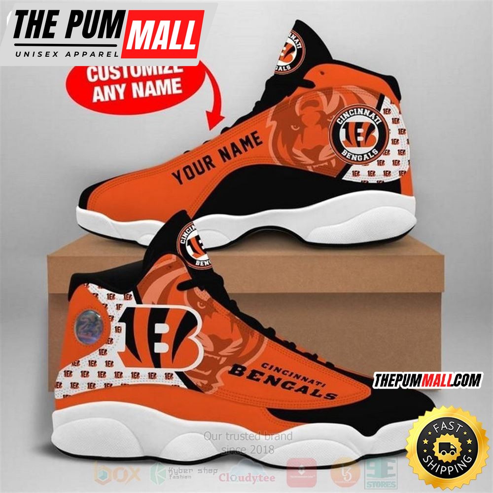 Cincinnati Bengals Nfl Football Team Custom Name Air Jd 13 Shoes