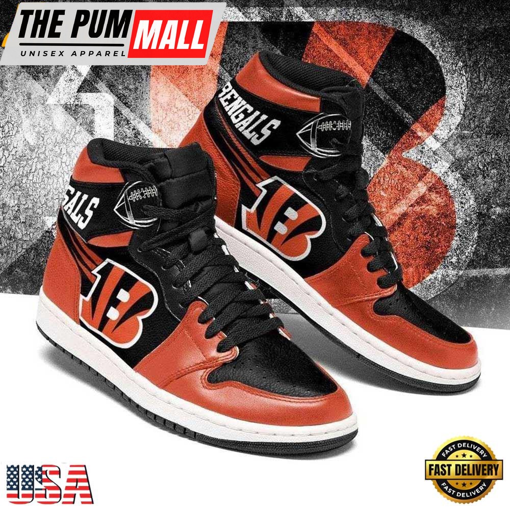 Cincinnati Bengals NFLJordan 1 Boot Sneakers Shoes