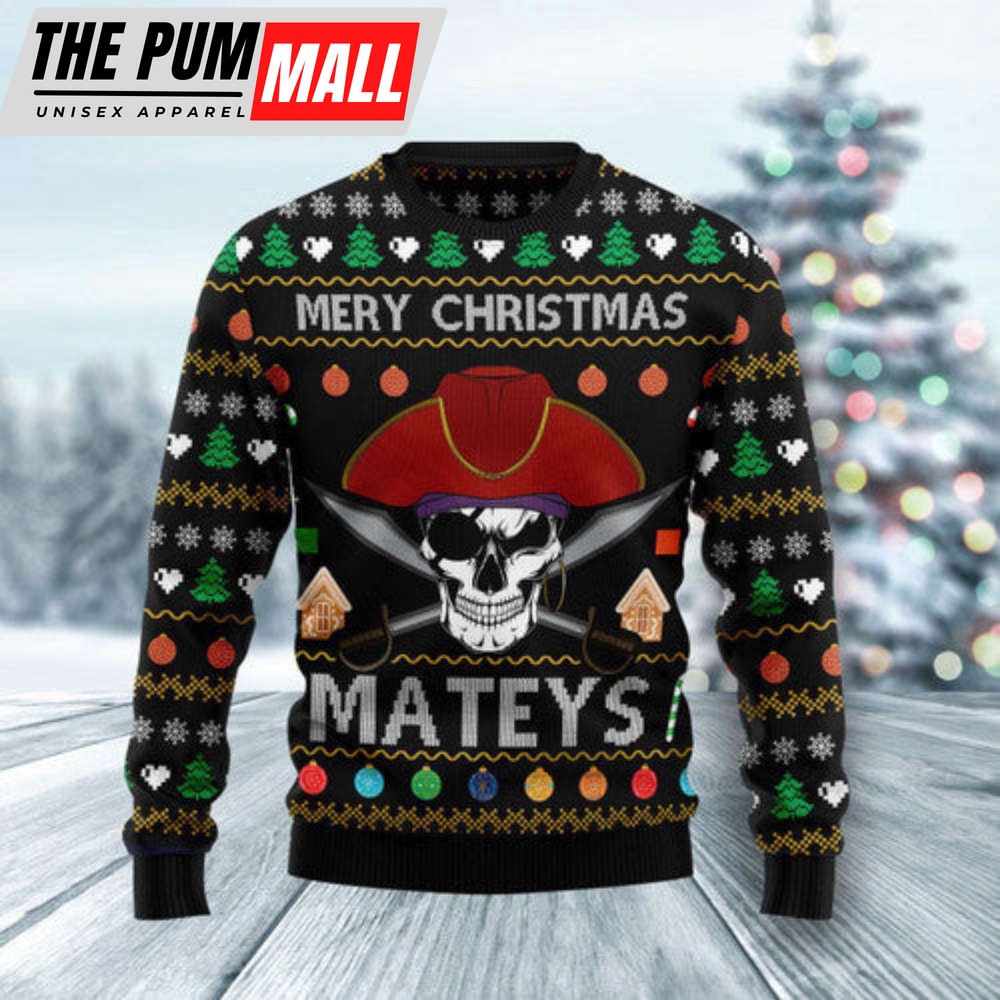 Citybarks Pirate Skull Ugly Christmas Sweater: A Festive and Fun Ugly Sweater for the Holidays