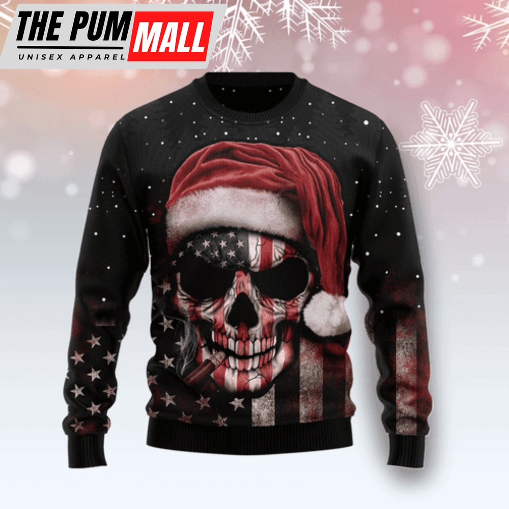 Citybarks Ugly Sweater – Amazing Skull Christmas Apparel