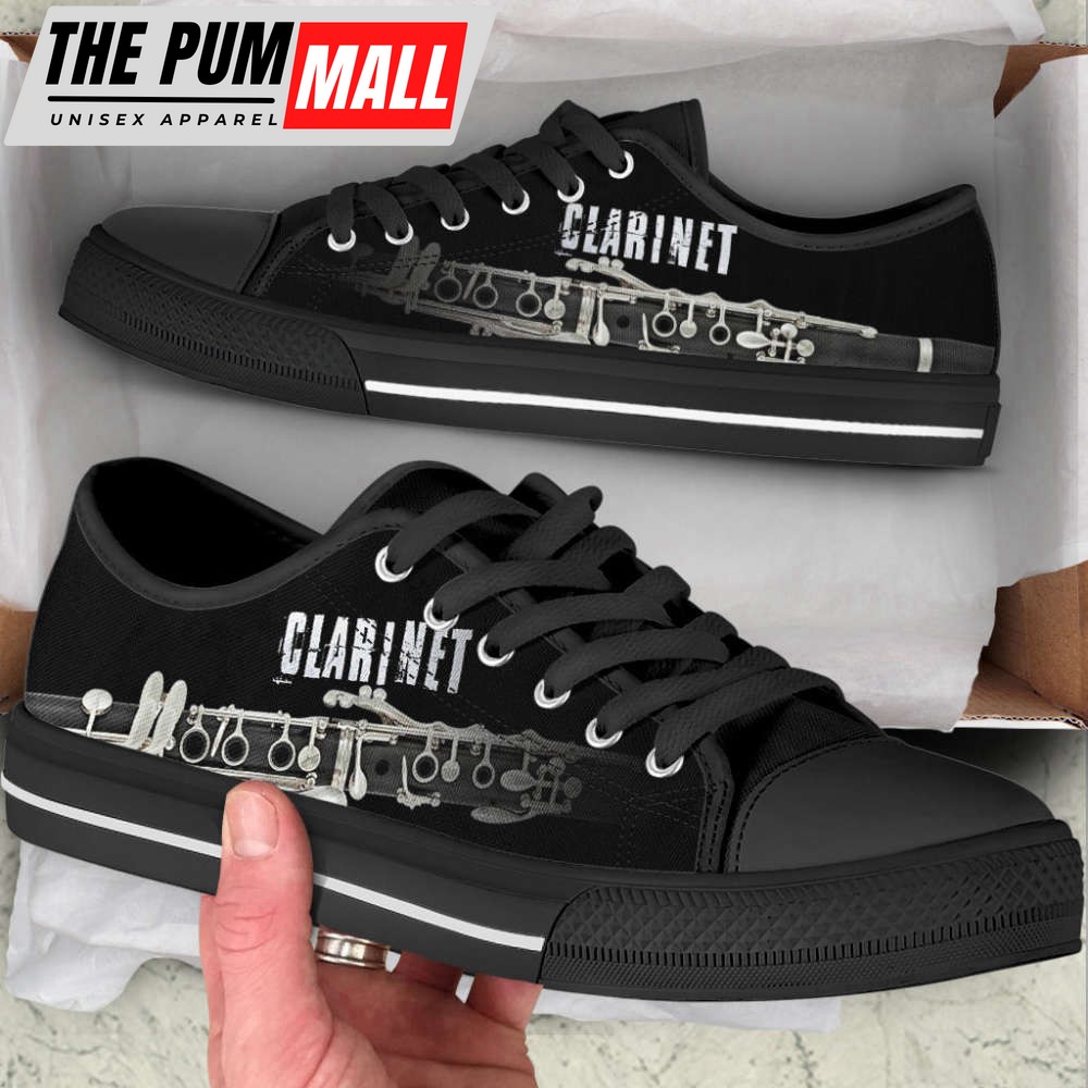 clarinet-my-passion-low-top-shoes-canvas-print-comfortable-fashion-fg900imh Clarinet My Passion Low Top Shoes – Canvas Print Comfortable Fashion