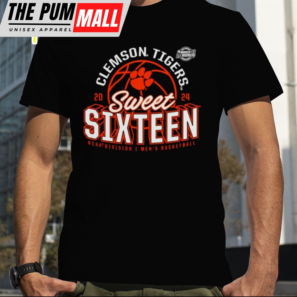 Clemson Tigers 2025 Ncaa Mens Basketball Tournament March Madness Sweet Sixteen T-Shirt