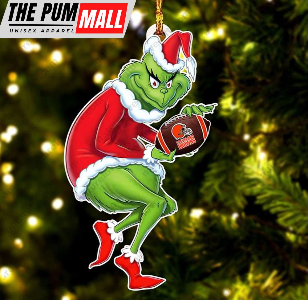 Cleveland Browns Christmas Grinch Ornament Grinch Xmas Tree Decoration Limited Edition