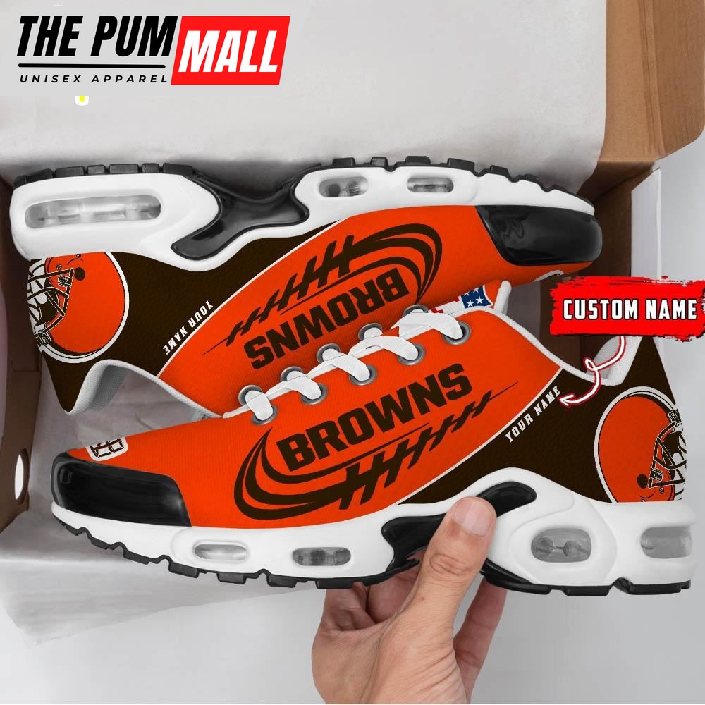 Cleveland Browns Football Custom NFL Sport Max Plus Shoes