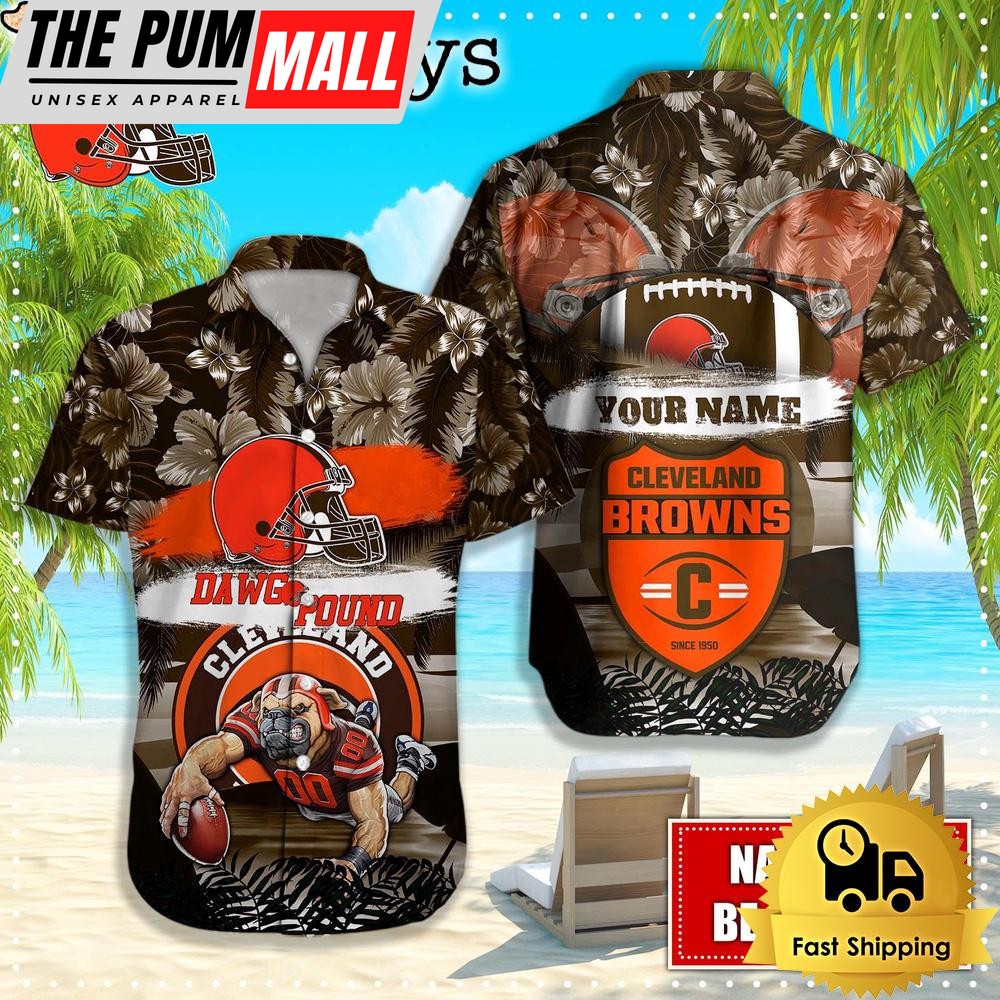 Cleveland Browns Mascot Football Hawaiian Shirt, NFL Aloha Shirts