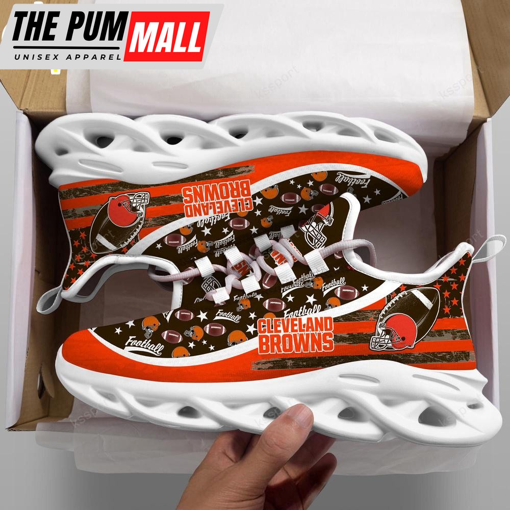 Cleveland Browns NFL Clunky Sport Max Soul Shoes New Design For Fans